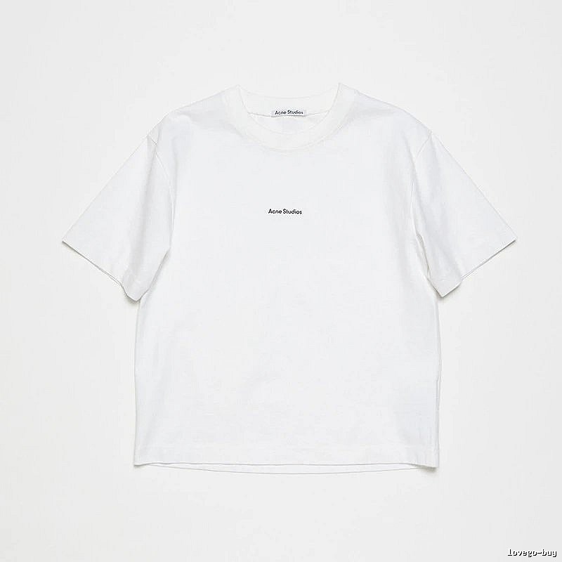 Acne Studios 2090-80 White Style Ac908042 Stockholm Logo T-Shirt Statement Graphic