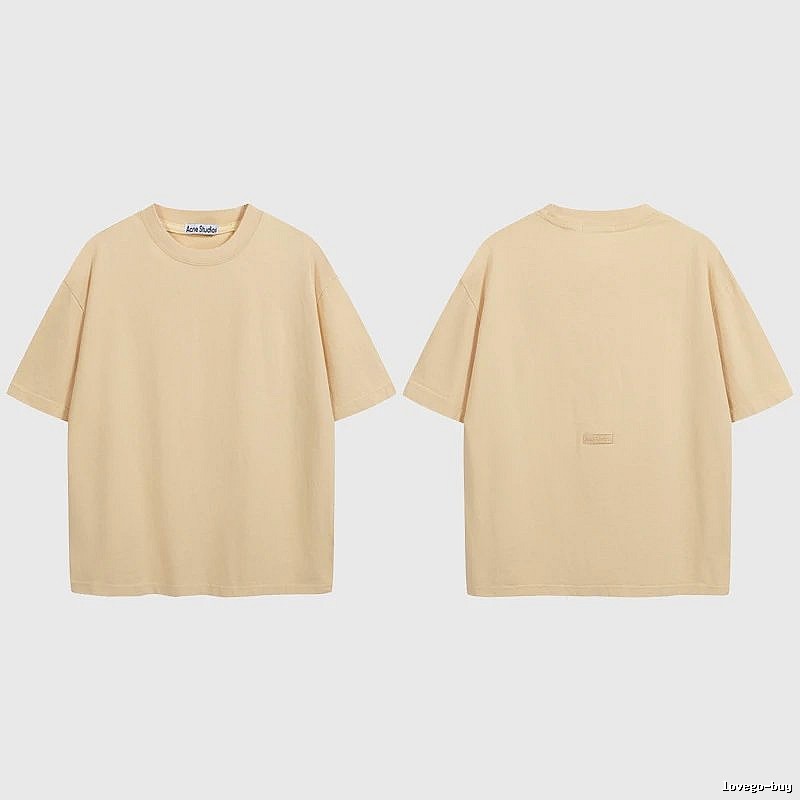 Acne Studios 2090-80 Yellow Style Ac908040 Stockholm Logo T-Shirt Match Day