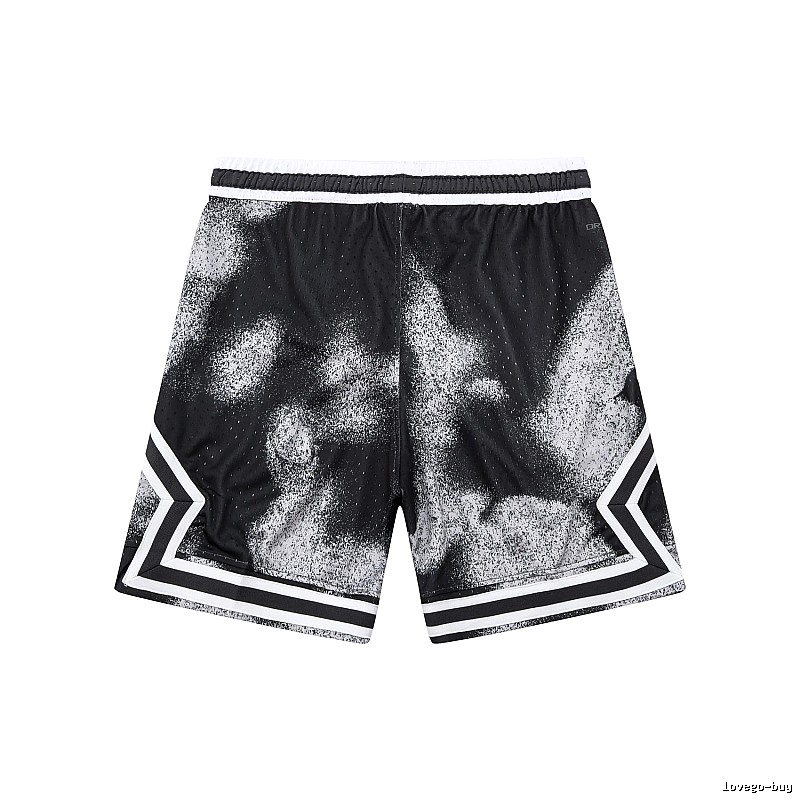 AJ Spray Painting Style Black Shorts