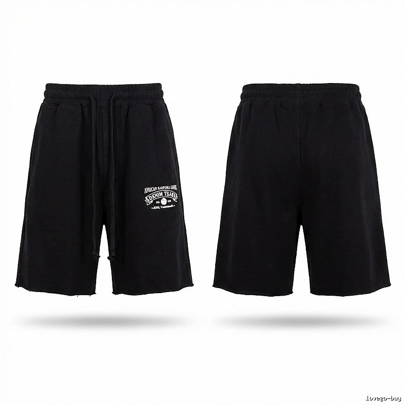 American casual black shorts of DENIM TEARS