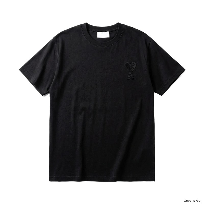 AMI Basic Simple Black T-shirt