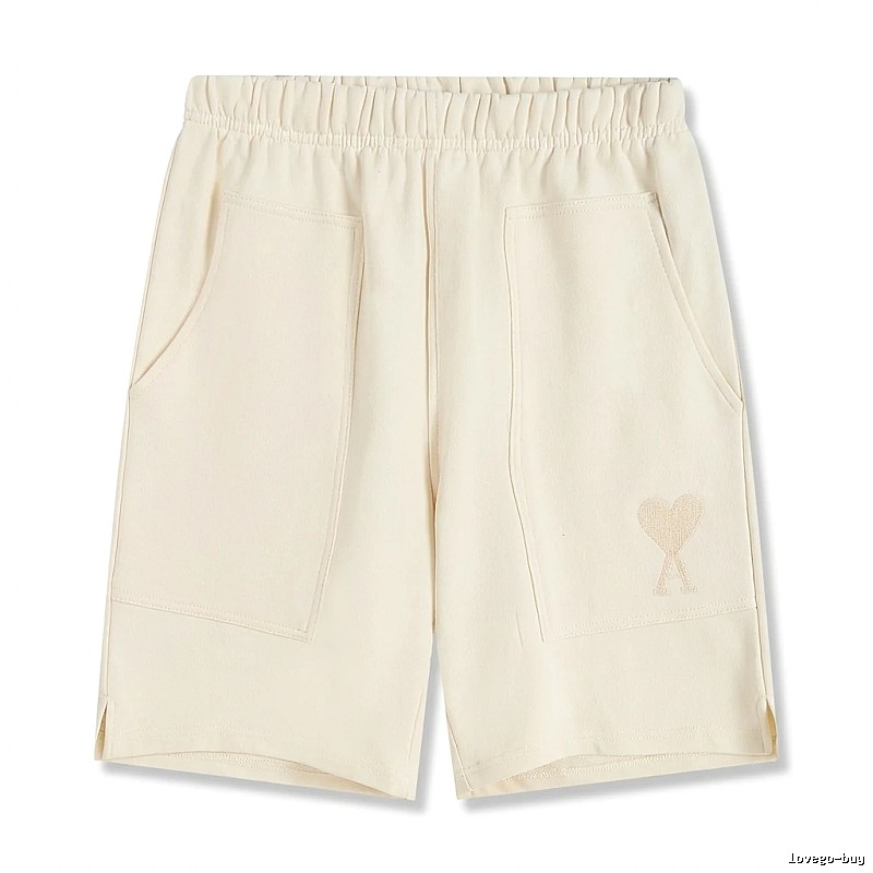 AMI Embroidered Love Casual Shorts