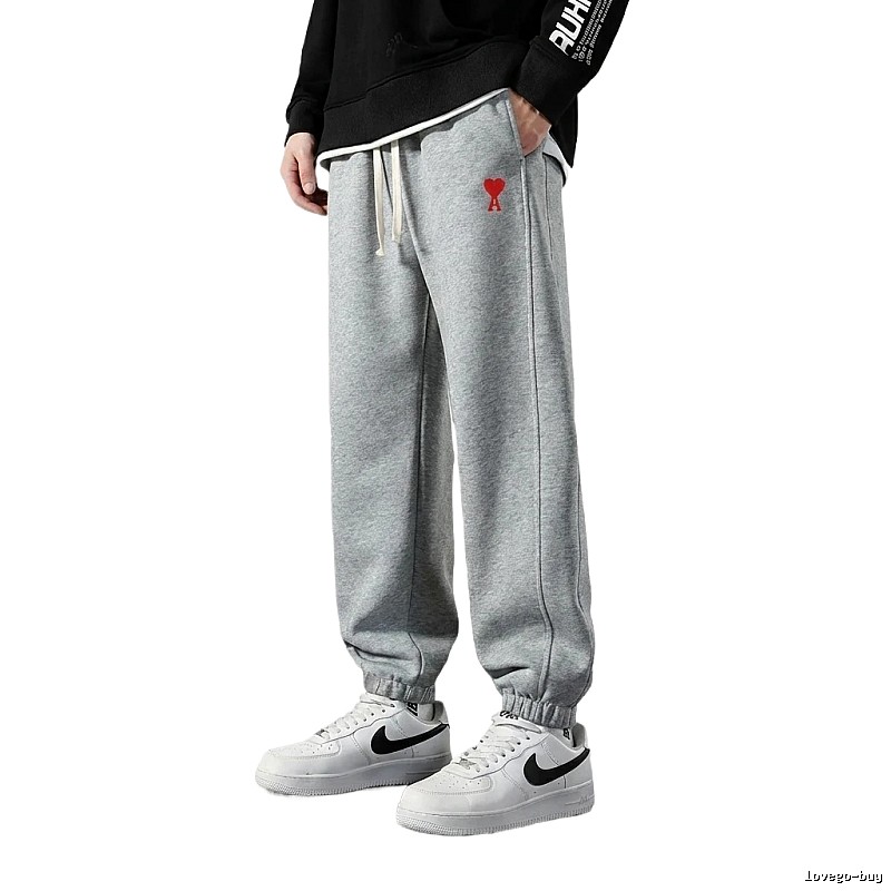 AMI Love Series Casual Gray Sweatpants