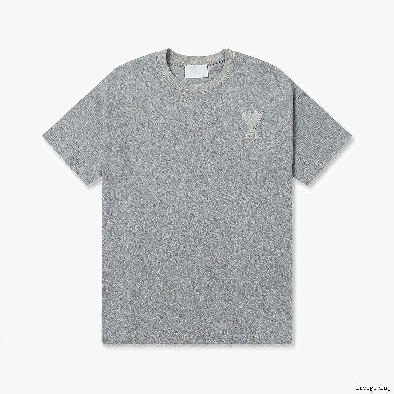 AMI Love Simple Style Gray T-shirt