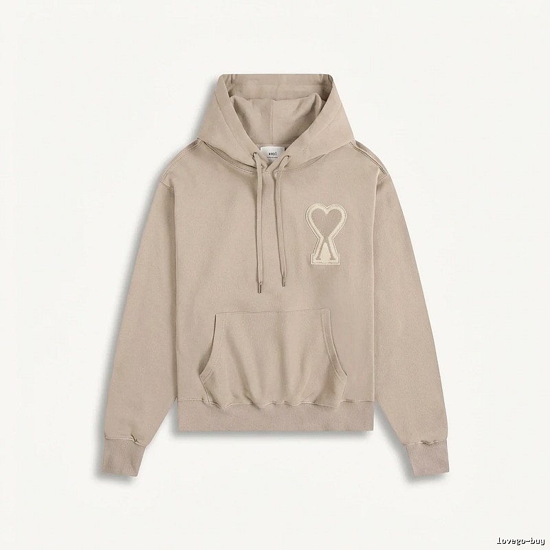 AMI Love Trend Brand Beige Sweatshirt