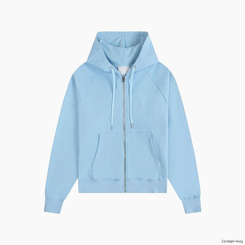 AMI minimalist style light blue sweatshirt