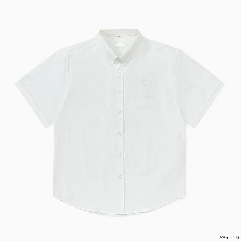AMI Minimalist Style White Shirt