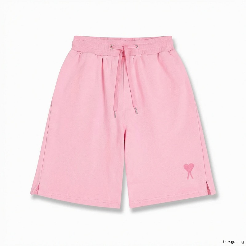 AMI pink shorts in a cute and casual style
