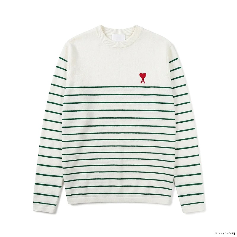 AMI striped white sweater