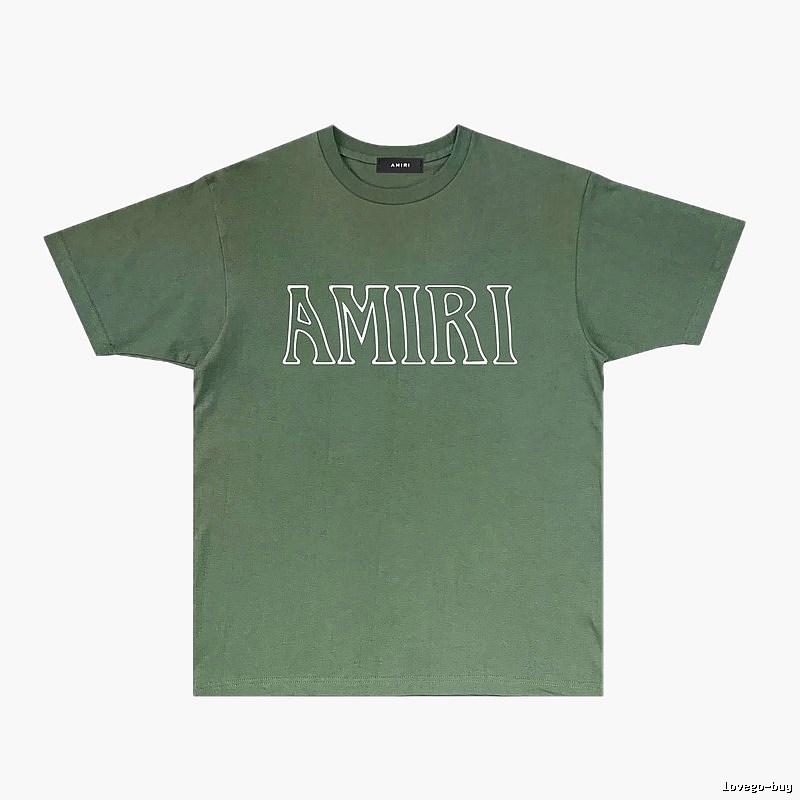 AMIRI Basic Style Simple Green T-shirt