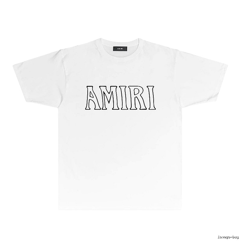 AMIRI Basic Style Simple White T-shirt