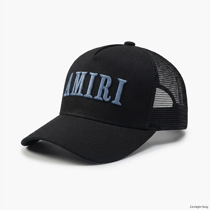 AMIRI Embroidered Trendy and Cool Black Hat