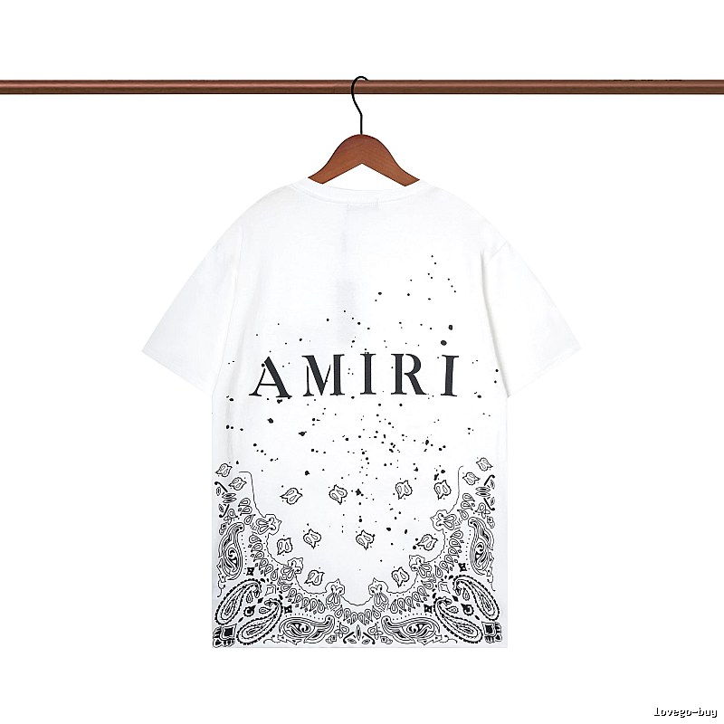 Amiri Gift Ready Graphic T-shirt White Blue Amiri with Standout Detail