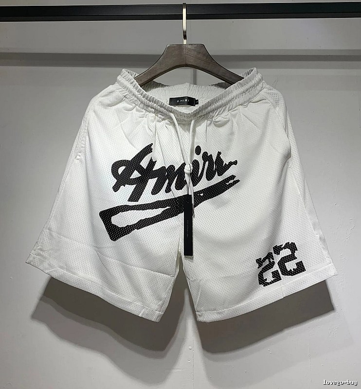 AMIRI Graffiti Street Style White Shorts