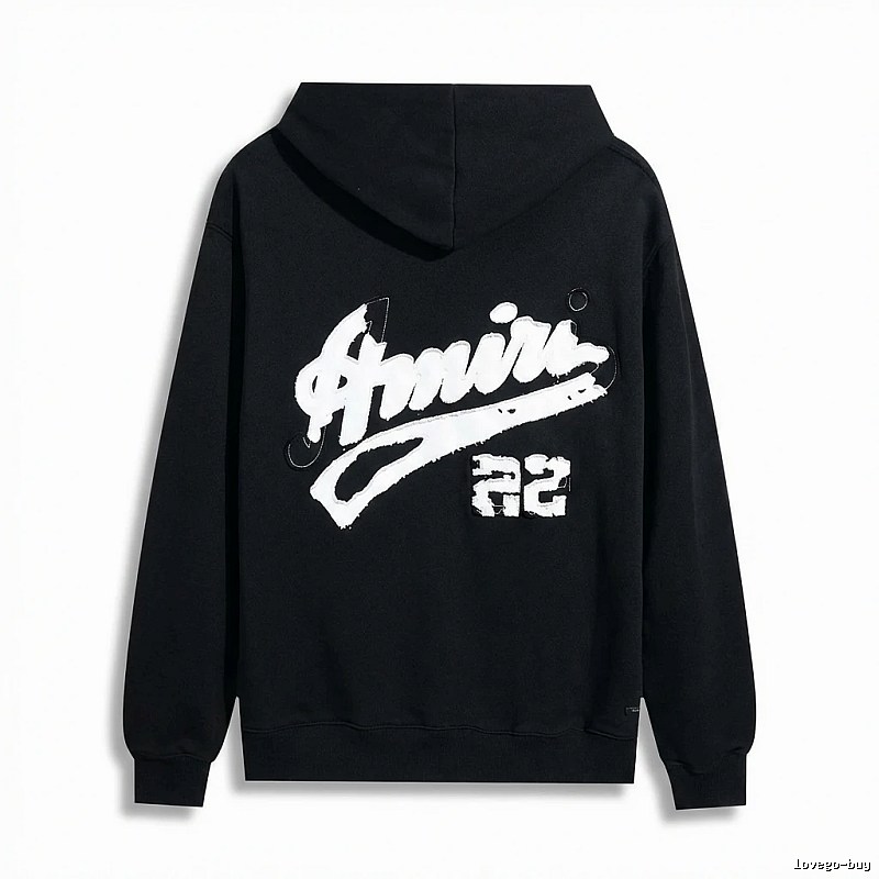 AMIRI Graffiti Style Black Hoodie