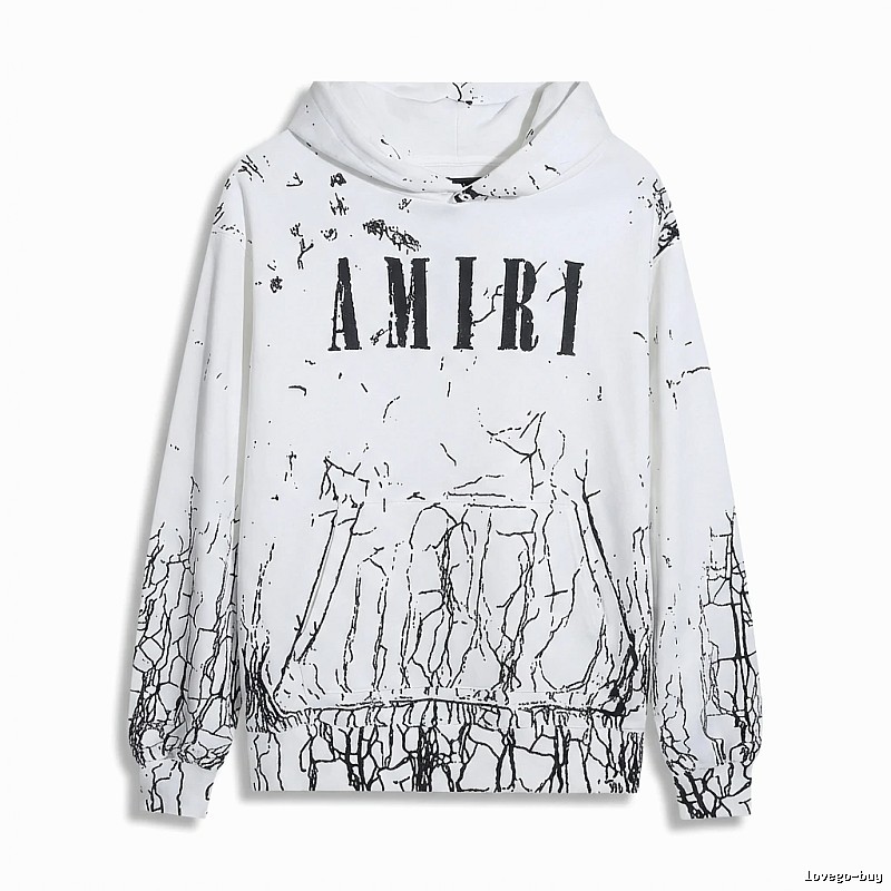 AMIRI Graffiti Style White Sweatshirt