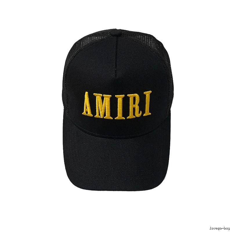 AMIRI letter embroidery black cap