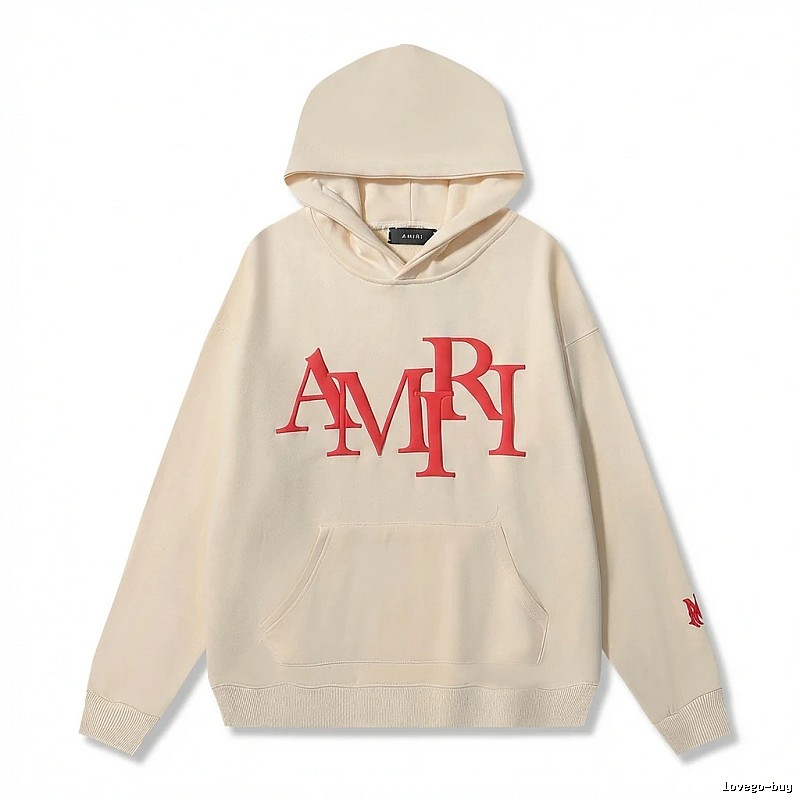 AMIRI Letter Style Beige Sweatshirt