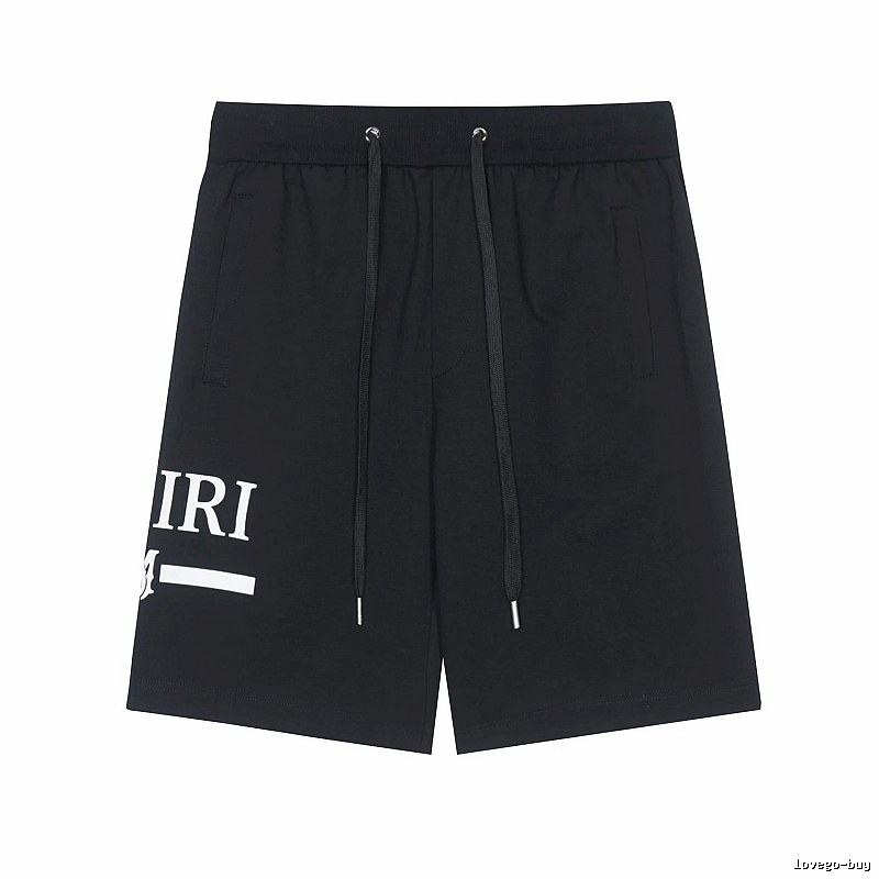 Amiri Logo Detail Logo shorts Black Casual Amiri with Relaxed Feel