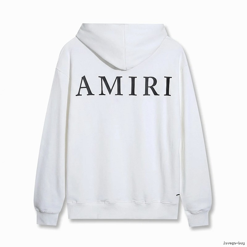 AMIRI minimalist style white hoodie