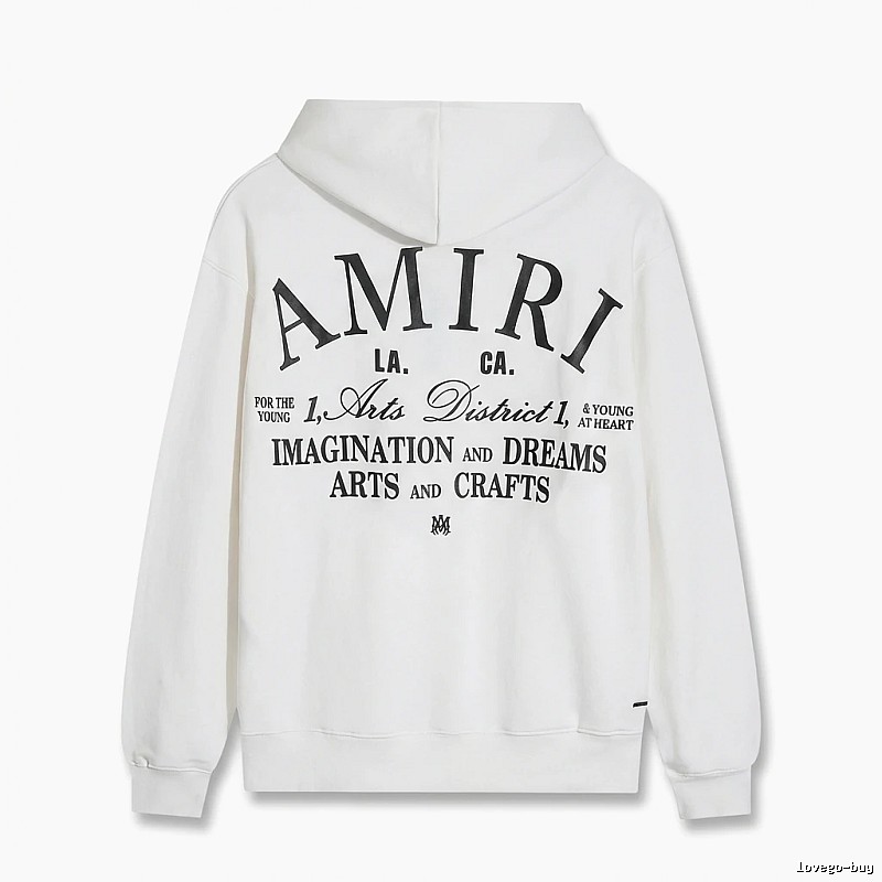 AMIRI Printed Casual Style White Hoodie