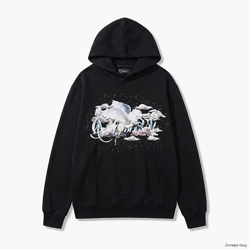 AMIRI Printed Trendy Black Sweatshirt