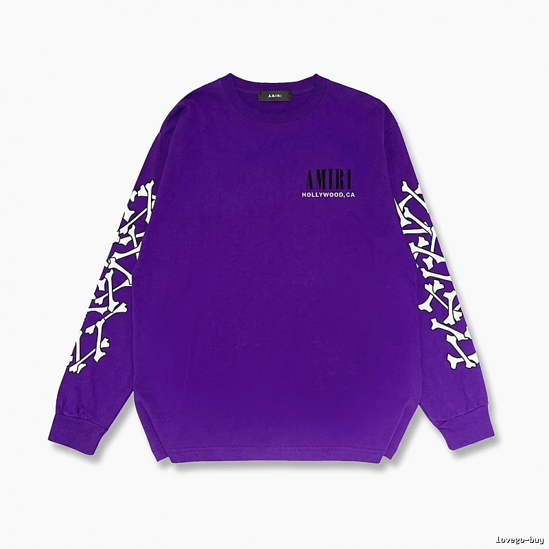 AMIRI purple sweatshirt with bone print