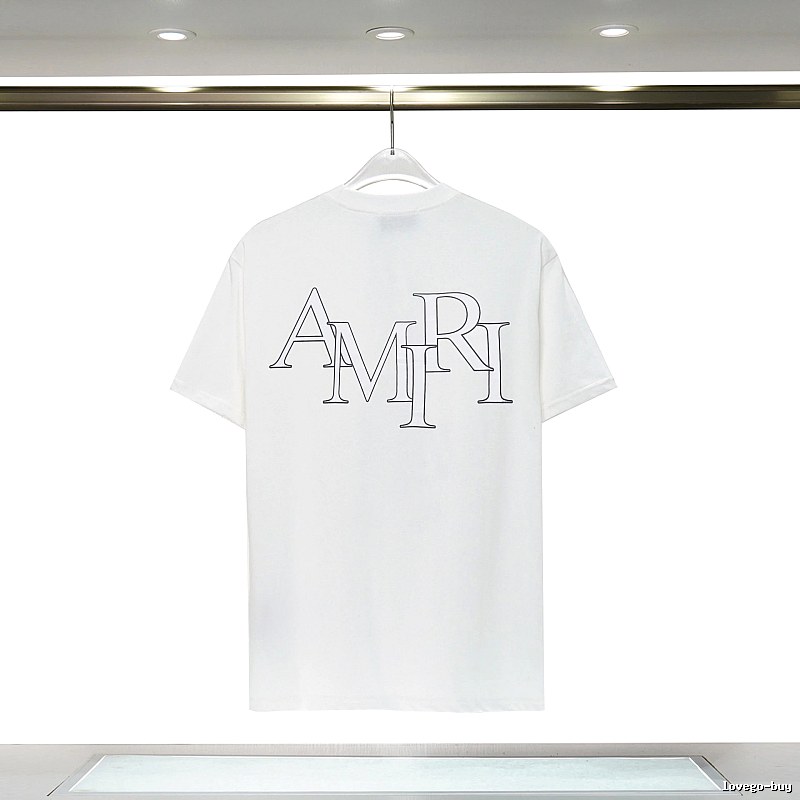 Amiri Relaxed Graphic T-shirt White Blue Amiri with Versatile Design