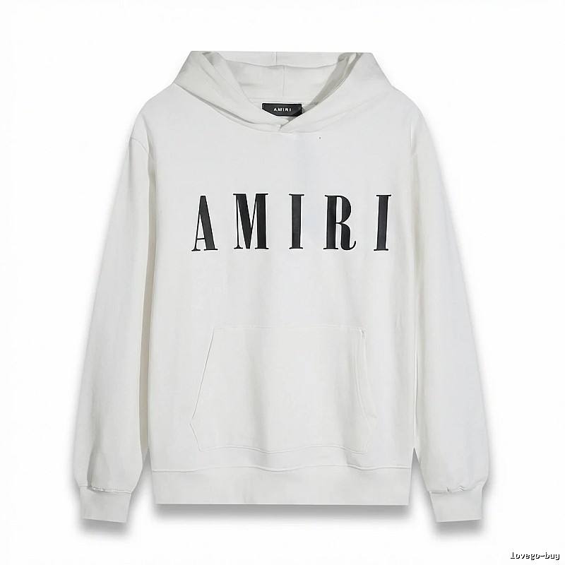 AMIRI simple style white hoodie