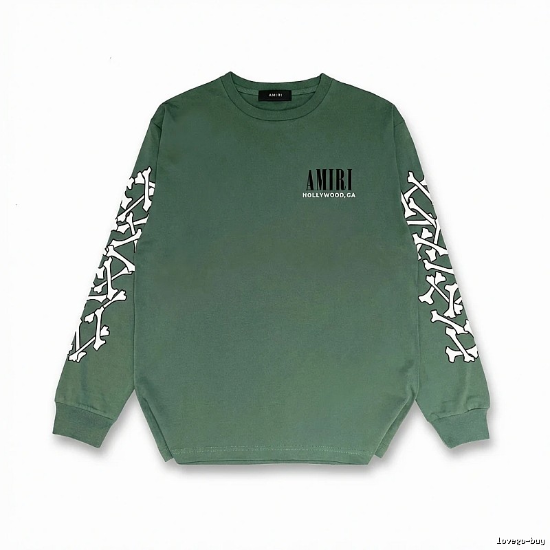 AMIRI Skull Retro Style Green Sweatshirt