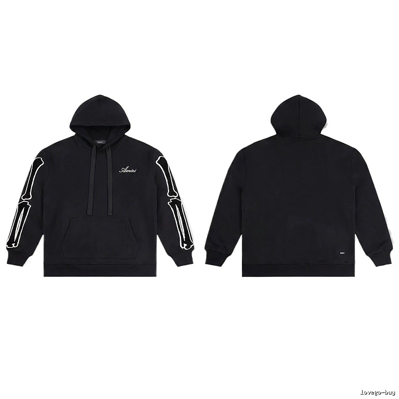 AMIRI Skull Style Black Hoodie