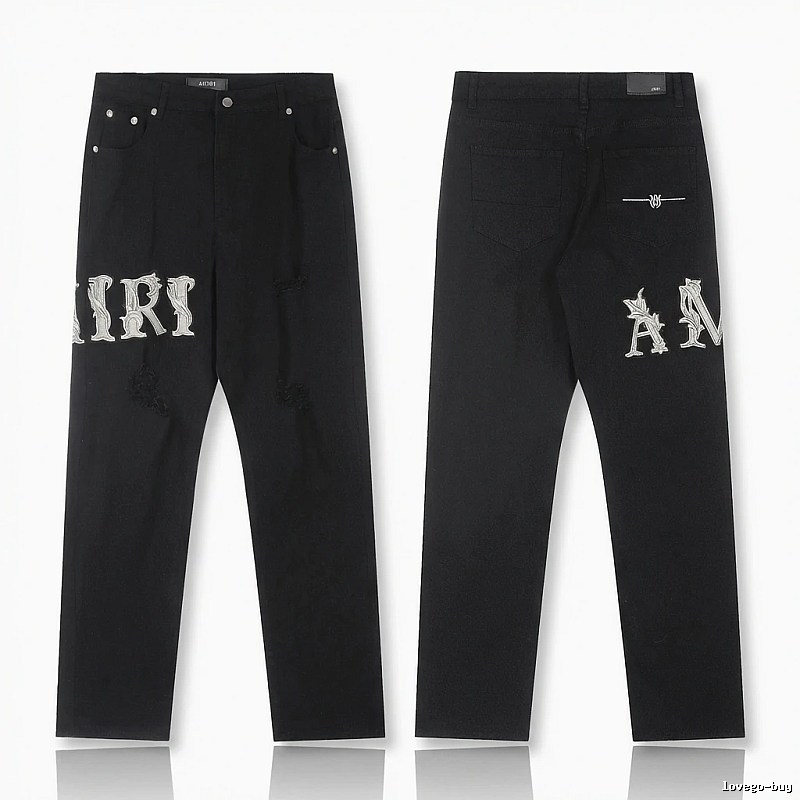 AMIRI vintage-style black jeans