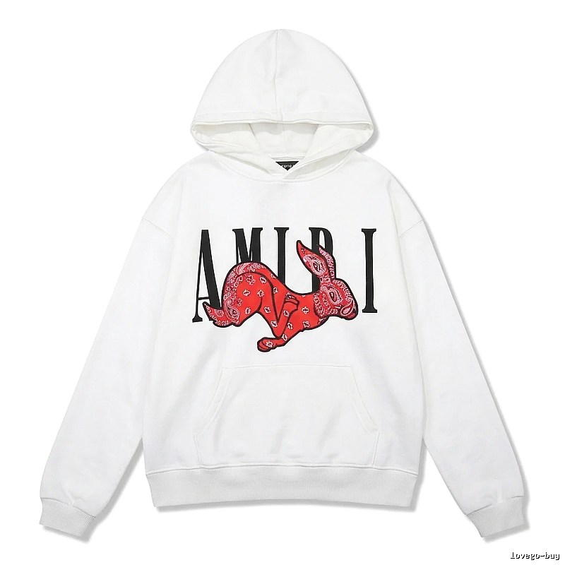 AMIRI White Sweatshirt with Rabbit Print