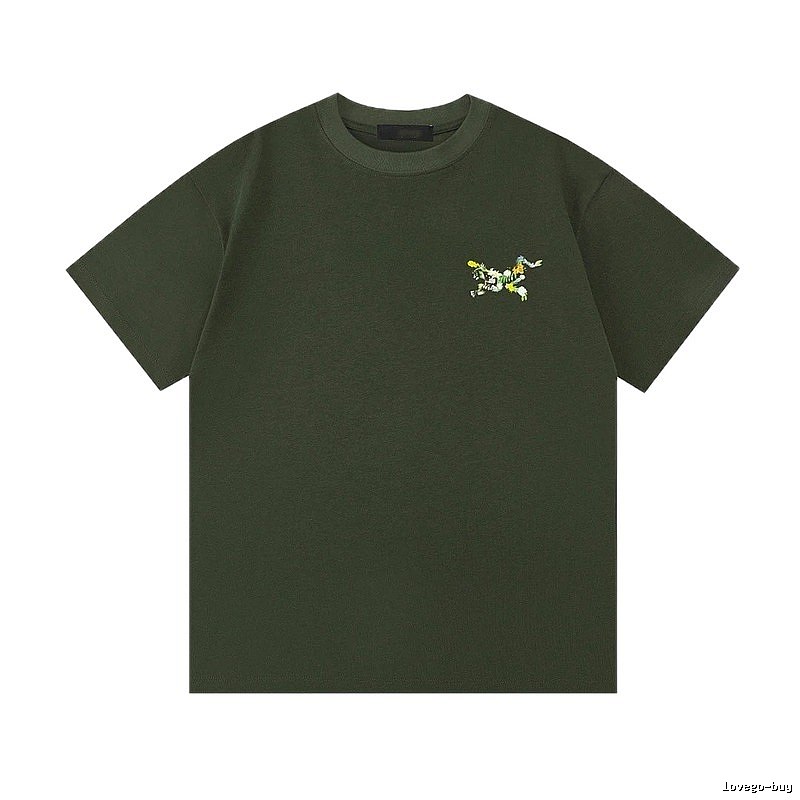 Arc'teryx Floral Logo Outdoor-style Army Green T-Shirt