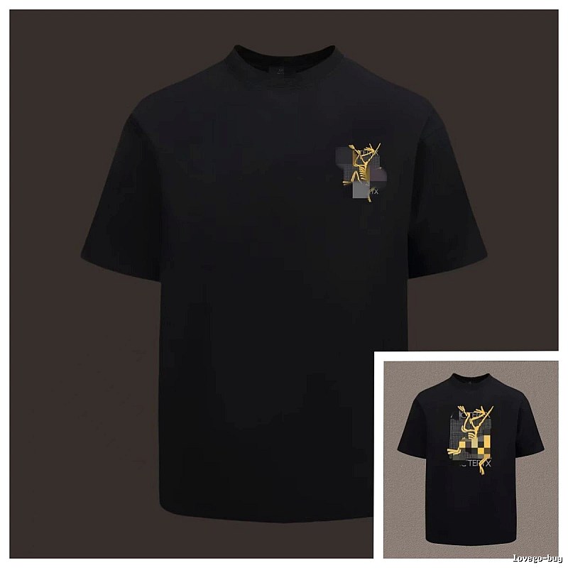 Arc'teryx Printed Functional Style Black Short Sleeve T-Shirt