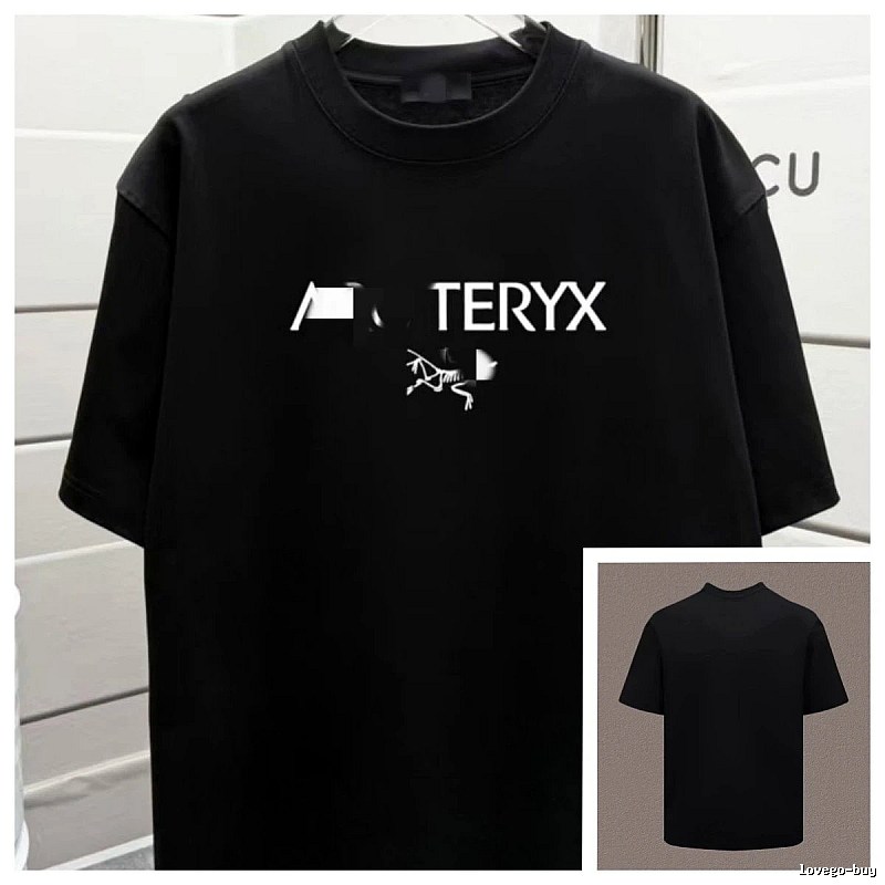 Arc'teryx Printed Techwear Style Black Short-sleeve T-shirt