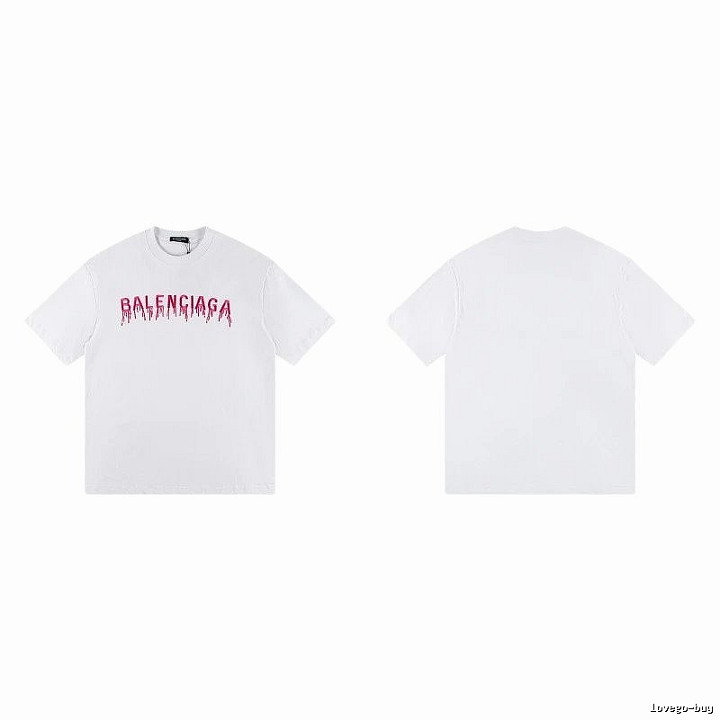 Balenciaga Blood Drop Collection Street Style White T-Shirt