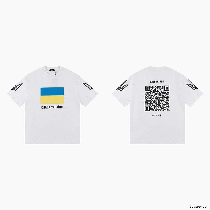 Balenciaga Charity Limited Edition Street Style White T-Shirt