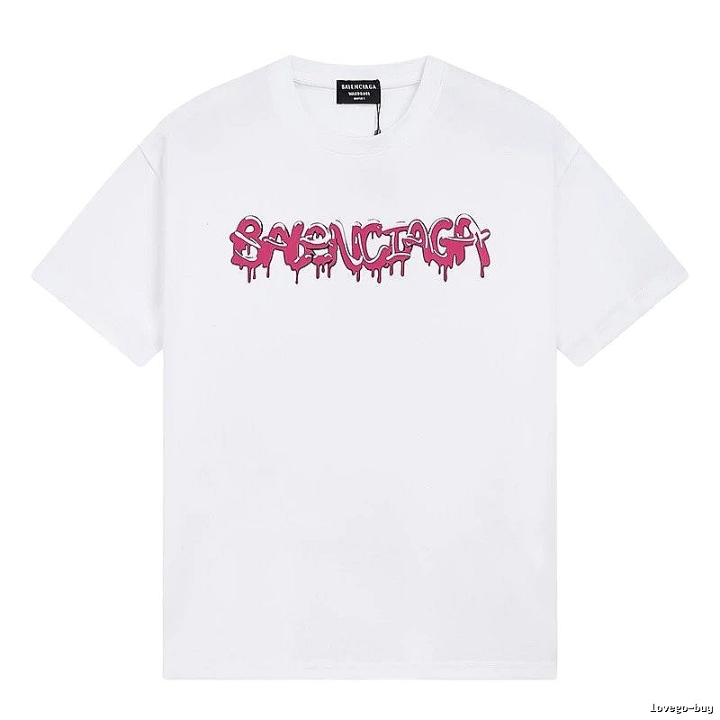 Balenciaga Graffiti Street Style White T-shirt