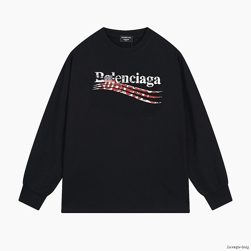 Balenciaga graffiti-style black T-shirt