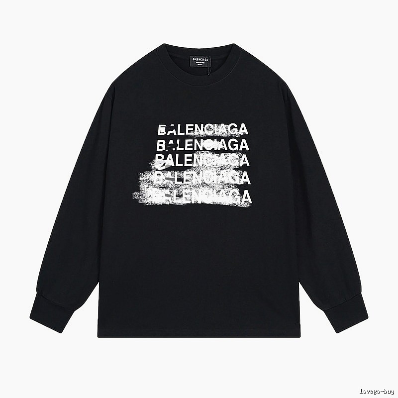 Balenciaga graffiti-style black T-shirt