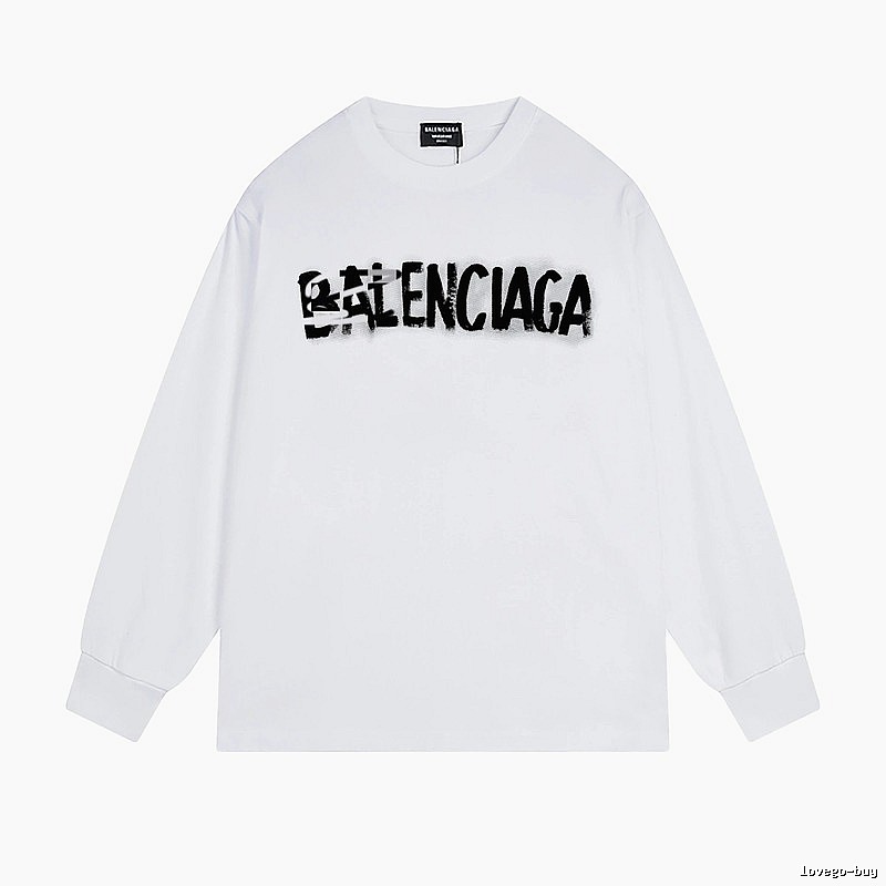 Balenciaga graffiti-style white T-shirt