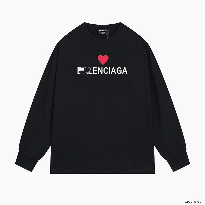 Balenciaga Love Simple Black T-shirt