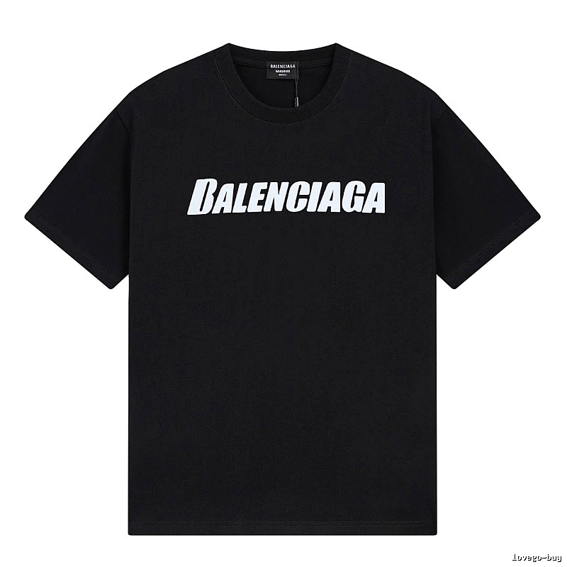 Balenciaga minimalist style black T-shirt