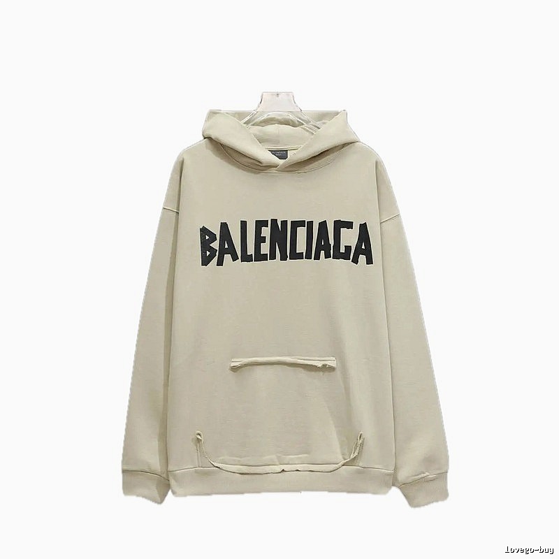 Balenciaga minimalist style off-white sweatshirt