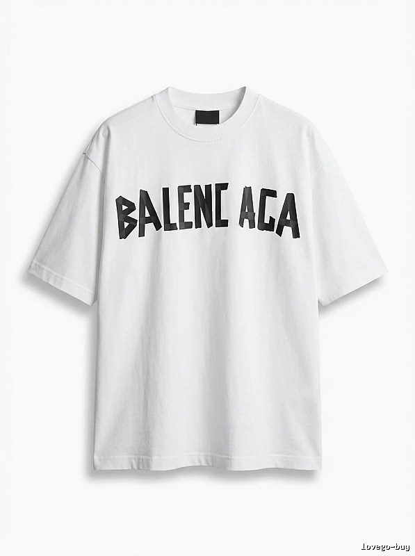 Balenciaga minimalist style white T-shirt
