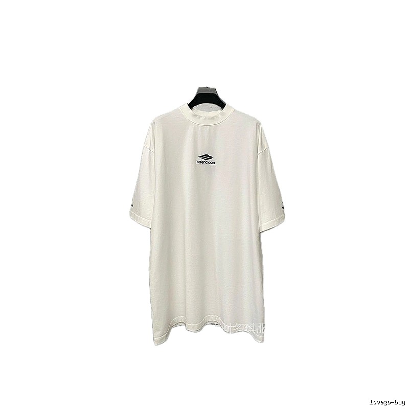 Balenciaga minimalist style white T-shirt