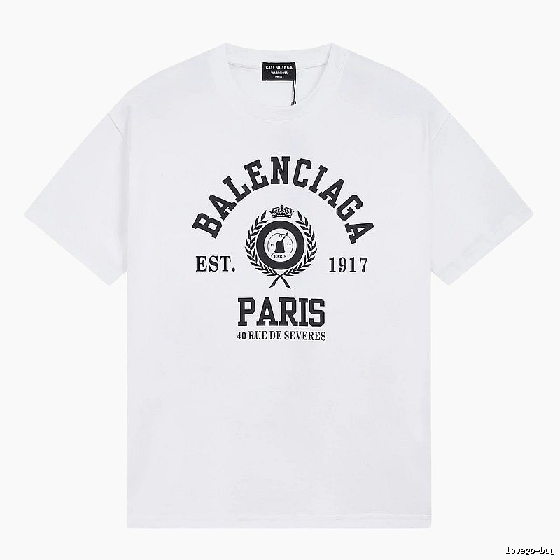 Balenciaga retro style white T-shirt