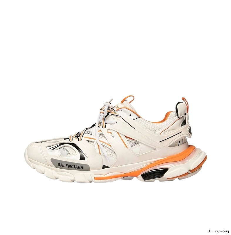 Balenciaga retro white-orange sports shoes