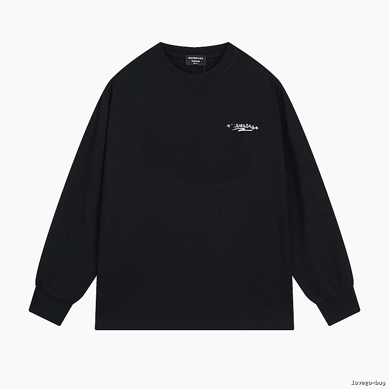 Balenciaga simple style black long-sleeved shirt